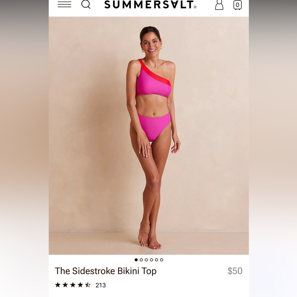 Only worn once! Summersalt bikini. Top is a 4, bottom is a 2.
